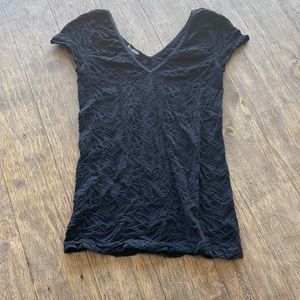 Black Bebe short sleeve top size medium/large
